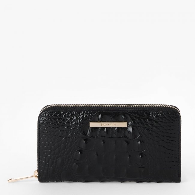 Brahmin Suri Leather Wallet - Black Melbourne