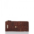 Brahmin Credit Card Leather Wallet - Pecan Melbourne
