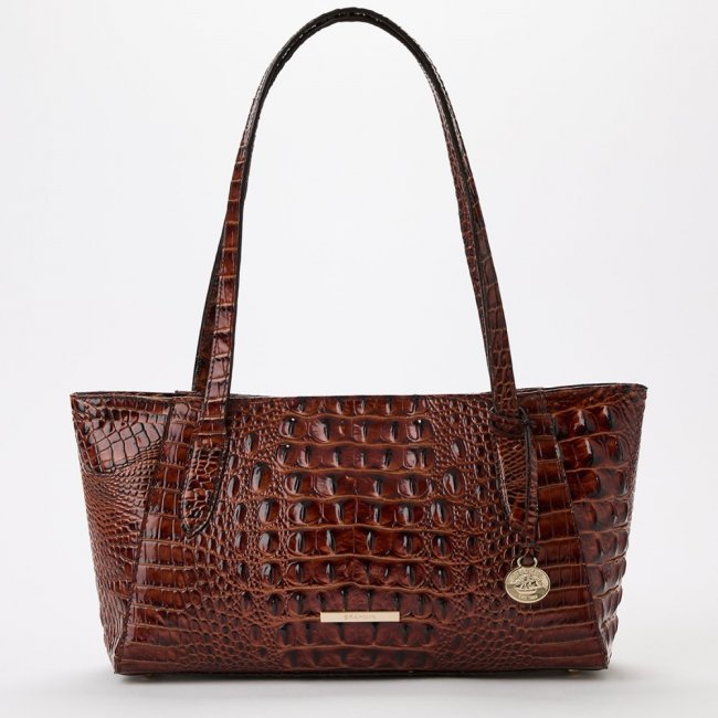 Brahmin Tonya Leather Tote - Pecan Melbourne