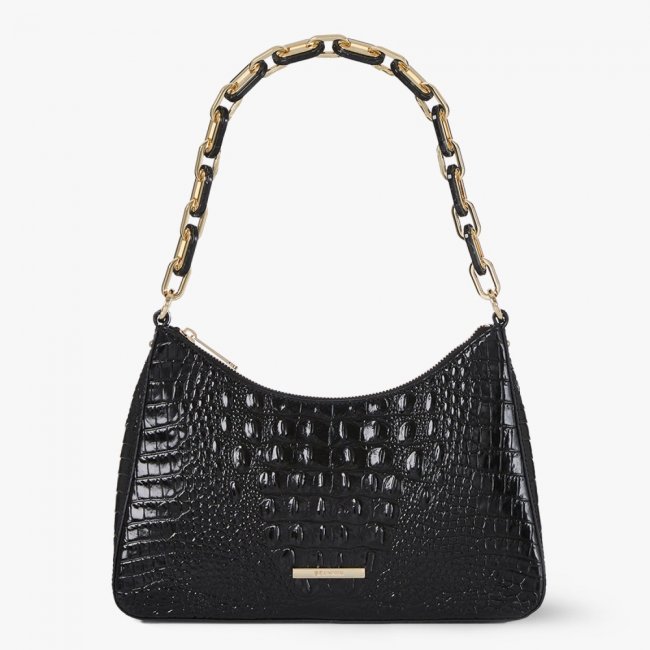 Brahmin Mod Esme Leather Shoulder Bag - Black Melbourne