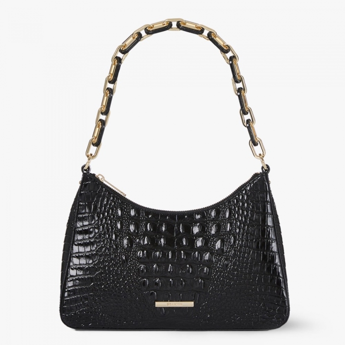 Brahmin Mod Esme Leather Shoulder Bag - Black Melbourne