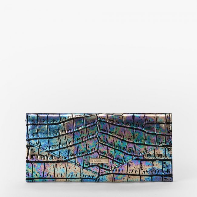 Brahmin Veronica Leather Wallet - Black Galexia