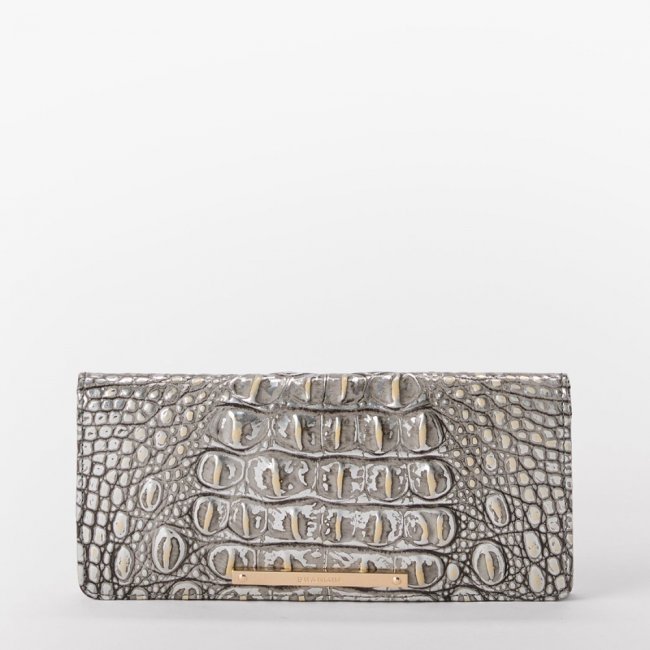 Brahmin Ady Leather Wallet - Chrome Melbourne