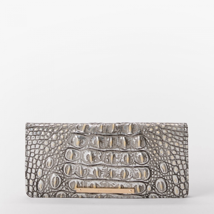 Brahmin Ady Leather Wallet - Chrome Melbourne