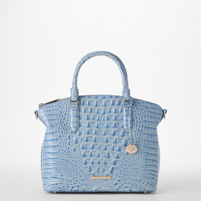 Brahmin Duxbury Leather Satchel - Heavenly Blue Melbourne