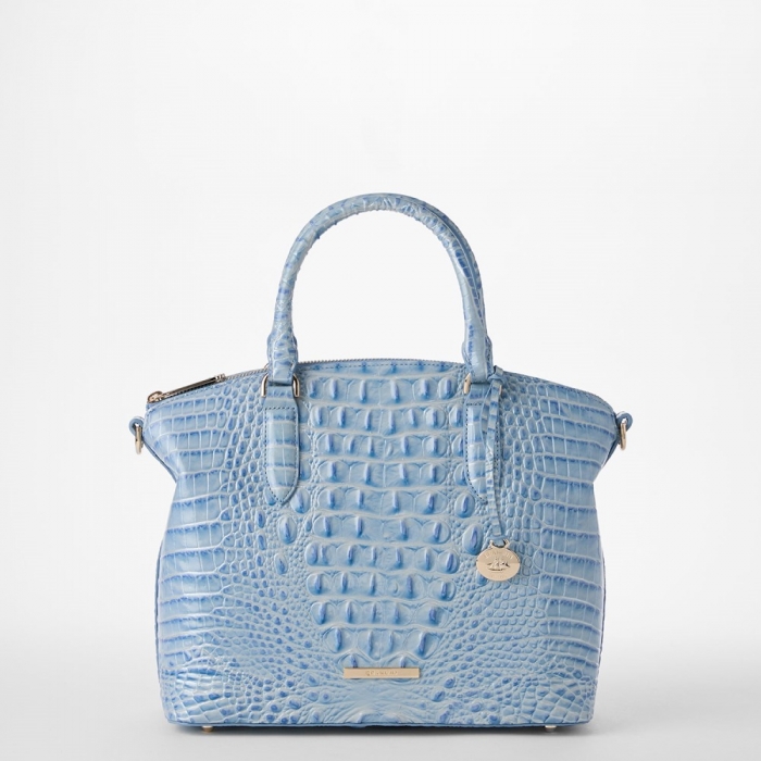 Brahmin Duxbury Leather Satchel - Heavenly Blue Melbourne