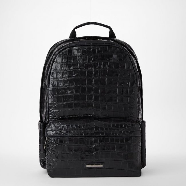 Brahmin Lucas Leather Backpack - Black Baypoint