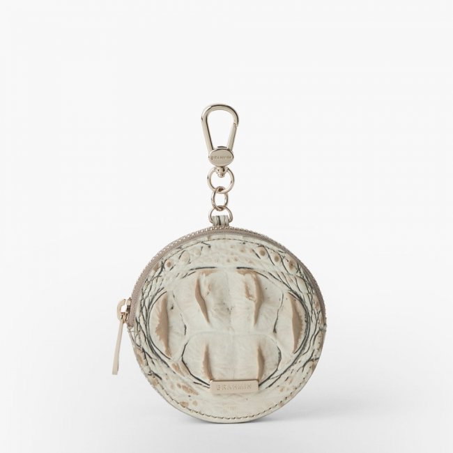 Brahmin Circle Coin Purse - Timeless Taupe Ombre Melbourne