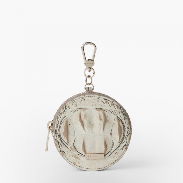 Brahmin Circle Coin Purse - Timeless Taupe Ombre Melbourne