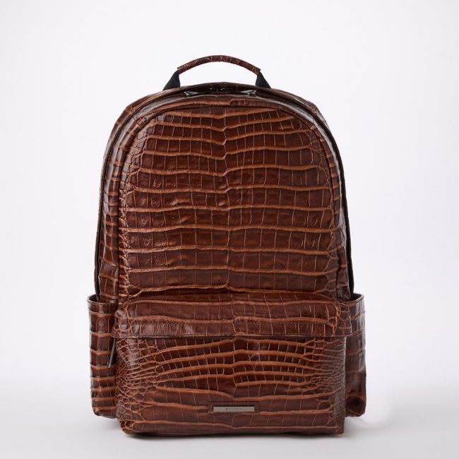 Brahmin Lucas Leather Backpack - Chestnut Baypoint