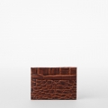 Brahmin Charlie Leather Card Case - Chestnut Baypoint  Brahmin Charlie Leather Card Case - Chestnut Baypoint