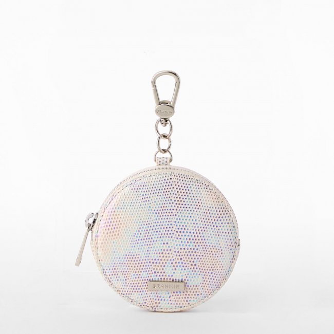 Brahmin Circle Coin Purse - Beige Brahmin Luxe Leisure