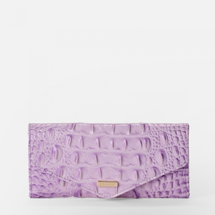 Brahmin Veronica Leather Wallet - Gentle Lavender Melbourne