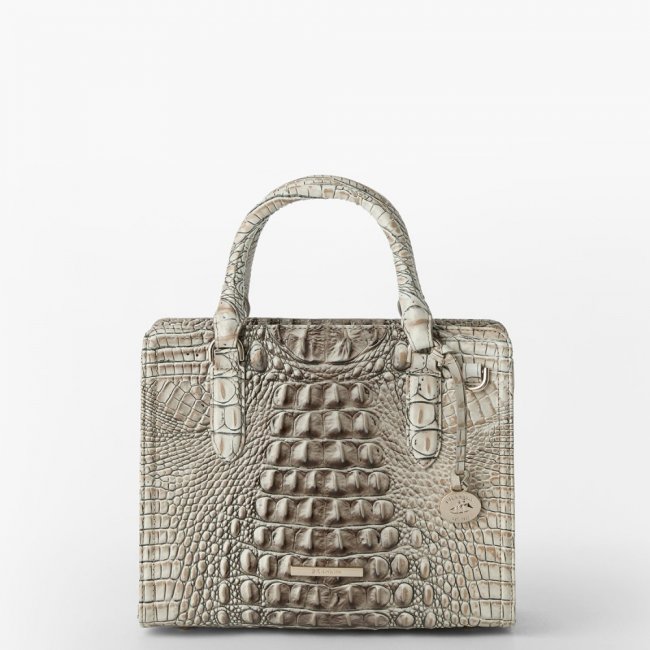 Brahmin Cami Leather Satchel - Timeless Taupe Ombre Melbourne