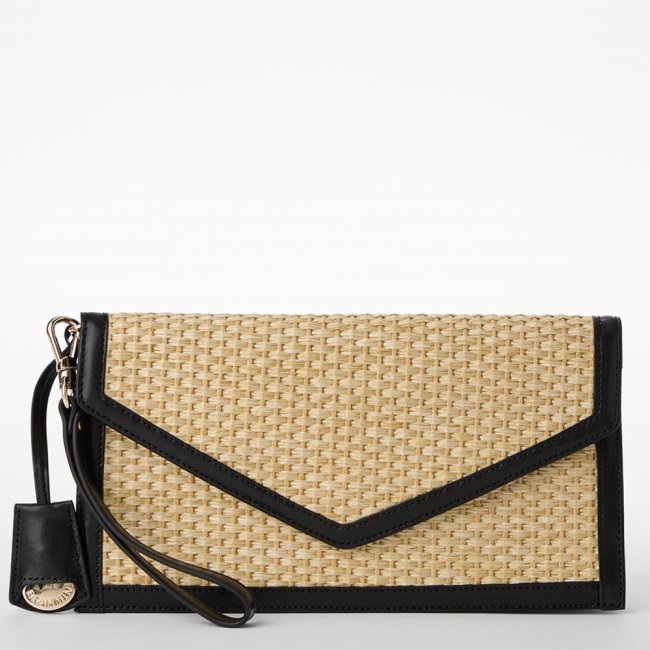 Brahmin Kaia Leather Clutch - Black Maris