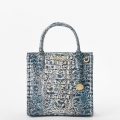 Brahmin Small Caroline Leather Satchel - Blue Filigree