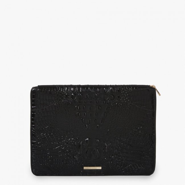 Brahmin Leather Landon Portfolio - Black Melbourne