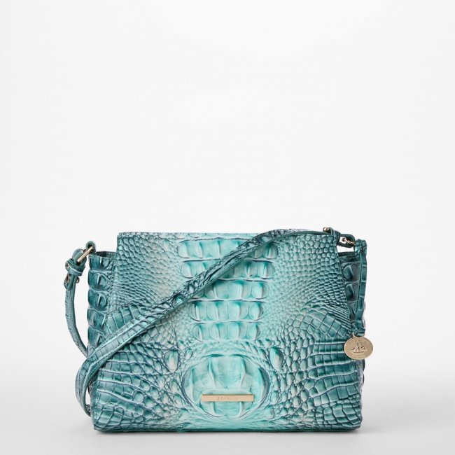 Brahmin Hillary Leather Crossbody - Spearmint Ombre Melbourne