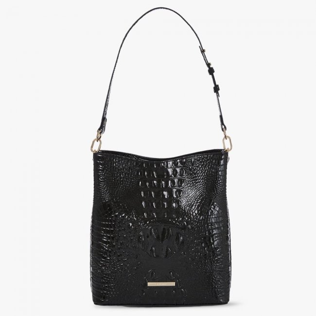 Brahmin Celina Leather Bucket Bag - Black Melbourne
