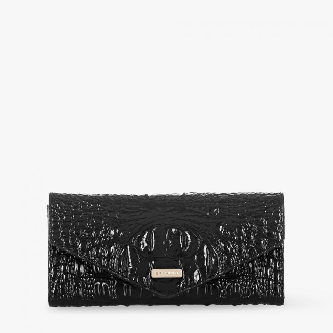 Brahmin Veronica Leather Wallet - Black Melbourne