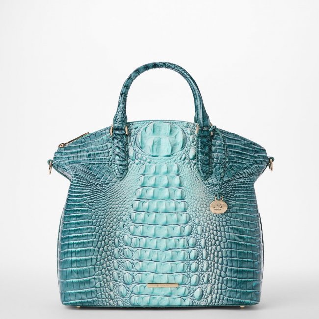 Brahmin Large Duxbury Leather Satchel - Spearmint Ombre Melbourne