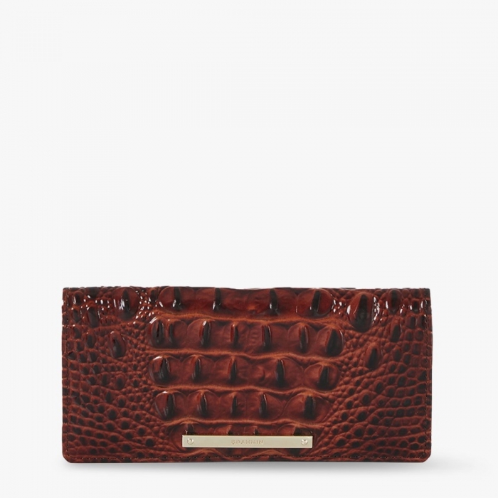 Brahmin Ady Pecan Leather Wallet - Pecan Melbourne