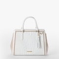 Brahmin Small Finley - Sea Salt White Colada