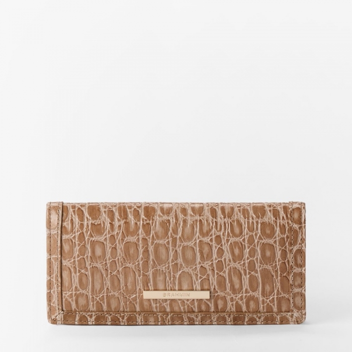Brahmin Ady Leather Wallet - Timeless Taupe Bayem