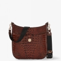 Brahmin Leia Leather Crossbody - Pecan Melbourne