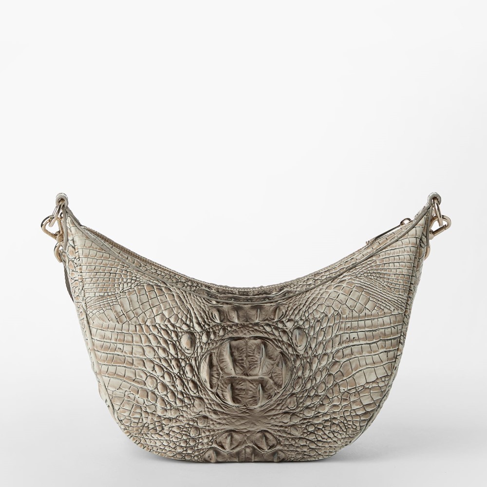 Brahmin Percy Leather Crossbody - Timeless Taupe Ombre Melbourne
