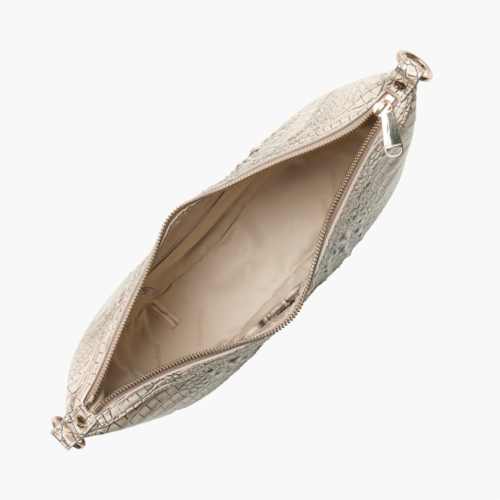 Brahmin Percy Leather Crossbody - Timeless Taupe Ombre Melbourne