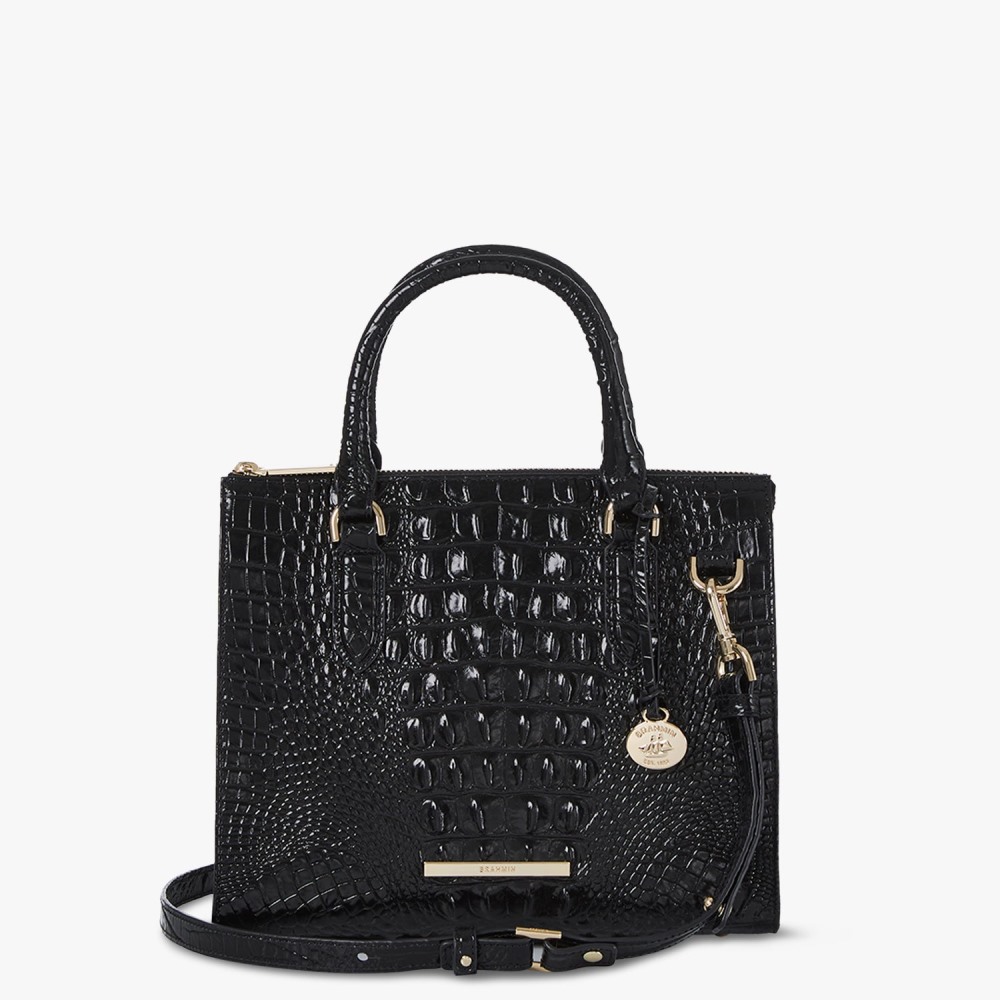 Brahmin Anywhere Convertible Satchel - Black