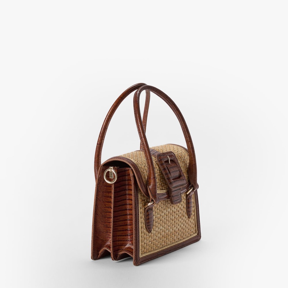 Brahmin Small Hallie - Caramel Jardim