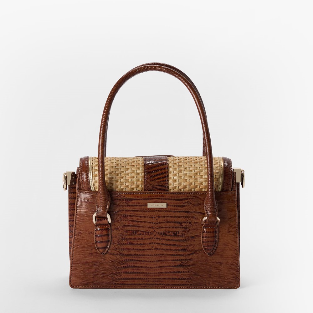Brahmin Small Hallie - Caramel Jardim