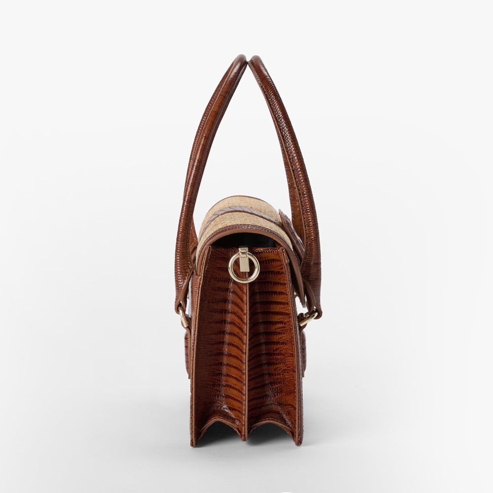 Brahmin Small Hallie - Caramel Jardim