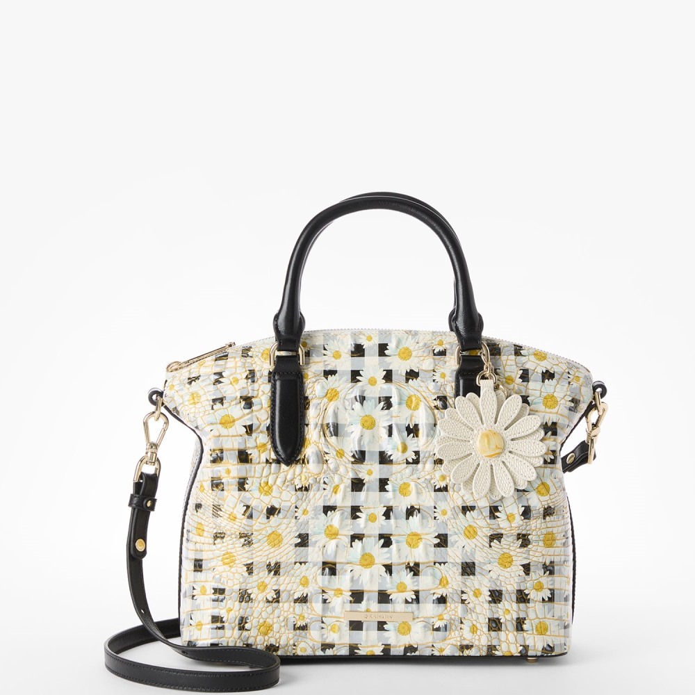 Brahmin Duxbury Leather Satchel - Multi Petaline