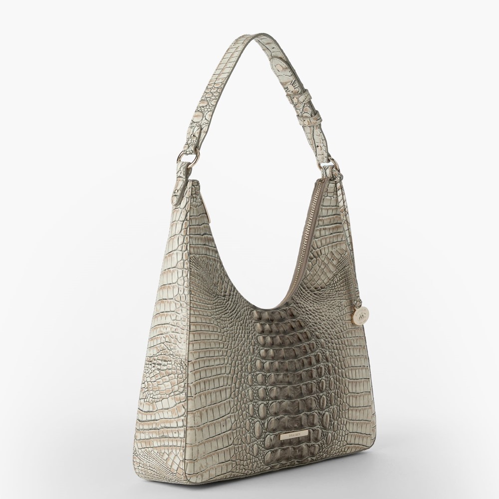 Brahmin Tabitha Leather Shoulder Bag - Timeless Taupe Ombre Melbourne