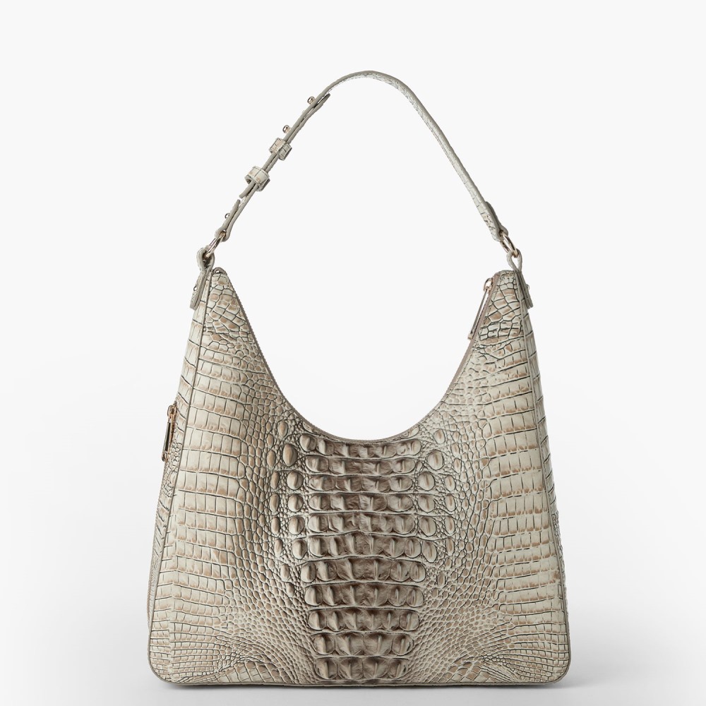 Brahmin Tabitha Leather Shoulder Bag - Timeless Taupe Ombre Melbourne