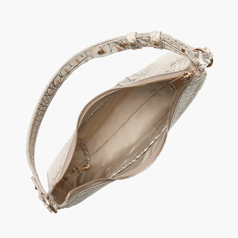 Brahmin Tabitha Leather Shoulder Bag - Timeless Taupe Ombre Melbourne