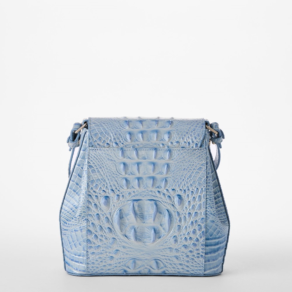 Brahmin Margo Leather Crossbody - Heavenly Blue Melbourne