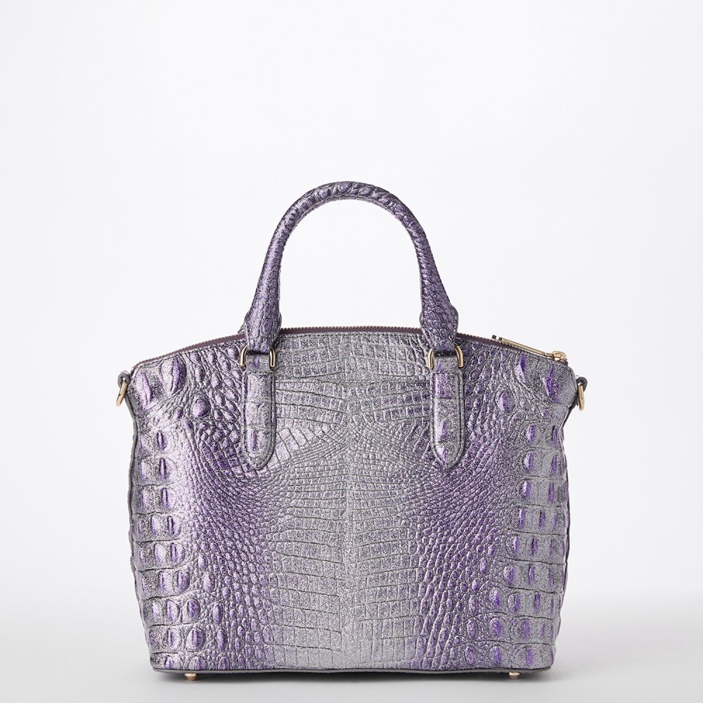 Brahmin Duxbury Leather Satchel - Purple Glitter Melbourne