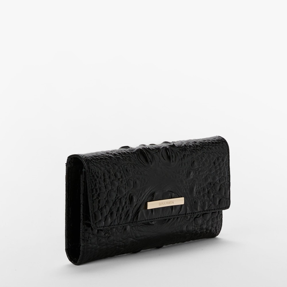 Brahmin Cordelia Leather Wallet - Black Melbourne
