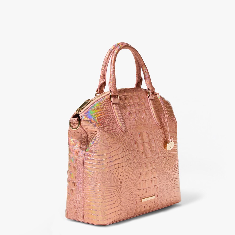 Brahmin Large Duxbury Leather Satchel - Rose Gold Melbourne