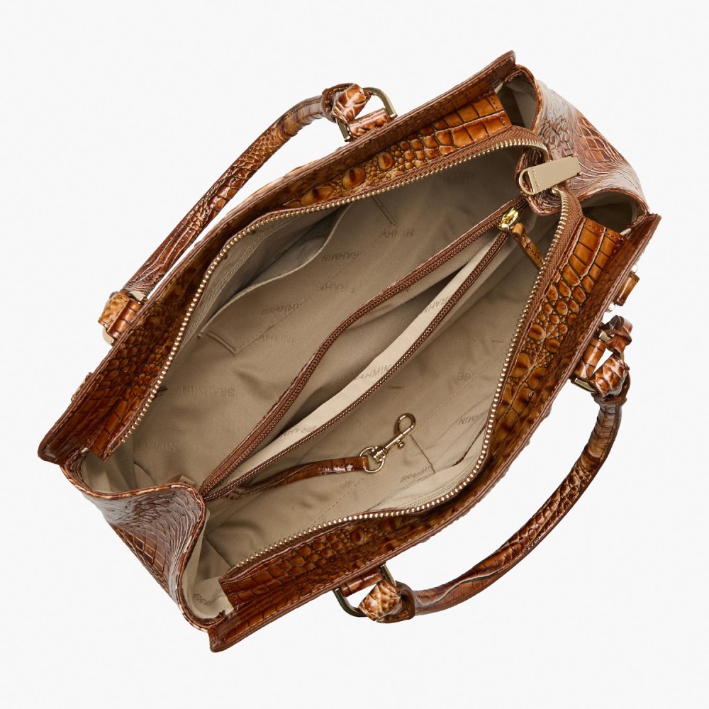 Brahmin Small Finley - Luggage Brown Melbourne