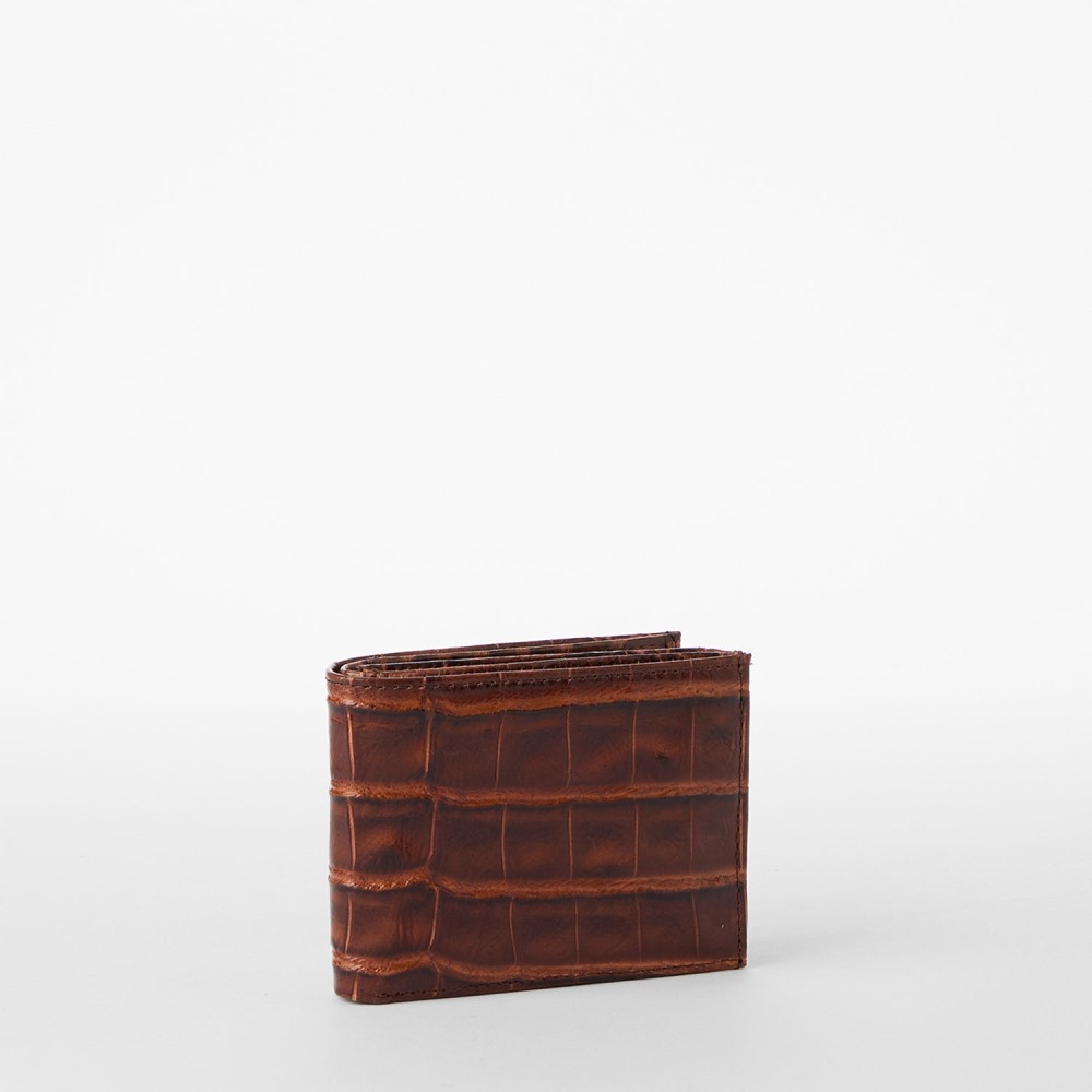 Brahmin Bifold Leather Wallet - Chestnut Baypoint