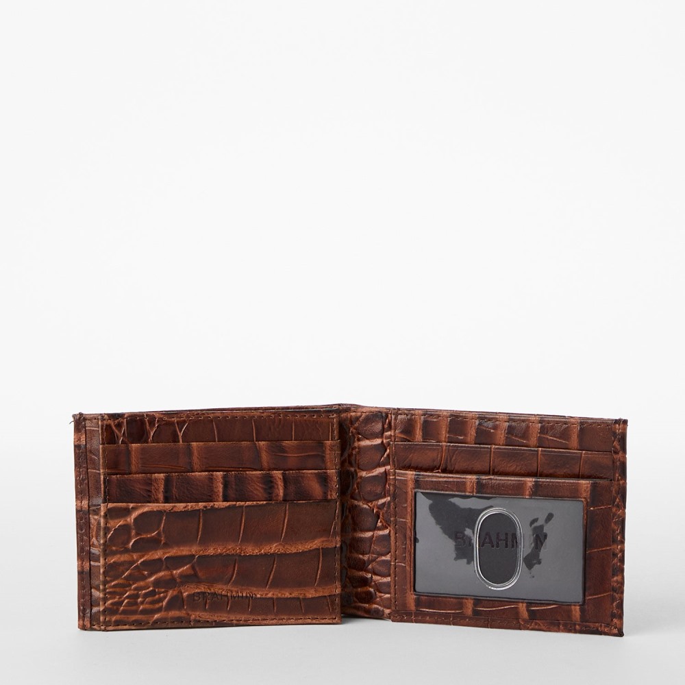Brahmin Bifold Leather Wallet - Chestnut Baypoint