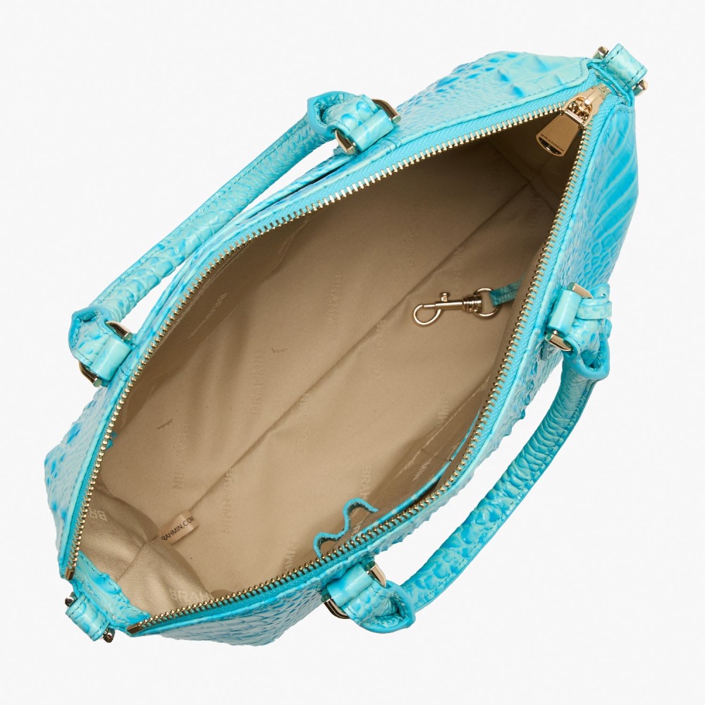 Brahmin Duxbury Satchel - Tropic Blue Melbourne