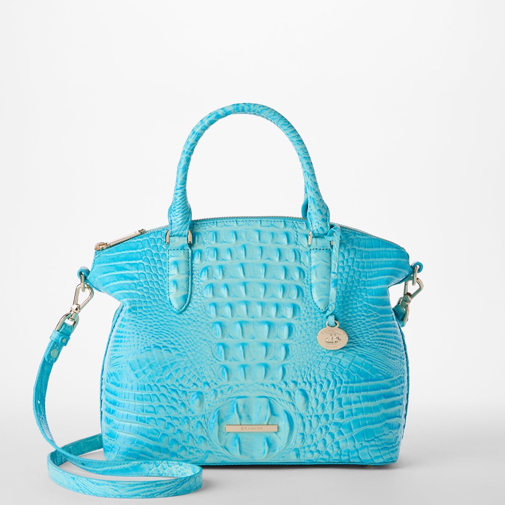 Brahmin Duxbury Satchel - Tropic Blue Melbourne