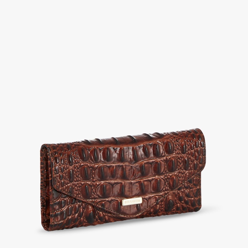 Brahmin Veronica Leather Wallet - Pecan Melbourne
