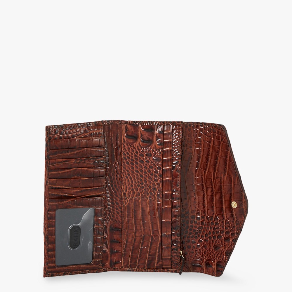 Brahmin Veronica Leather Wallet - Pecan Melbourne